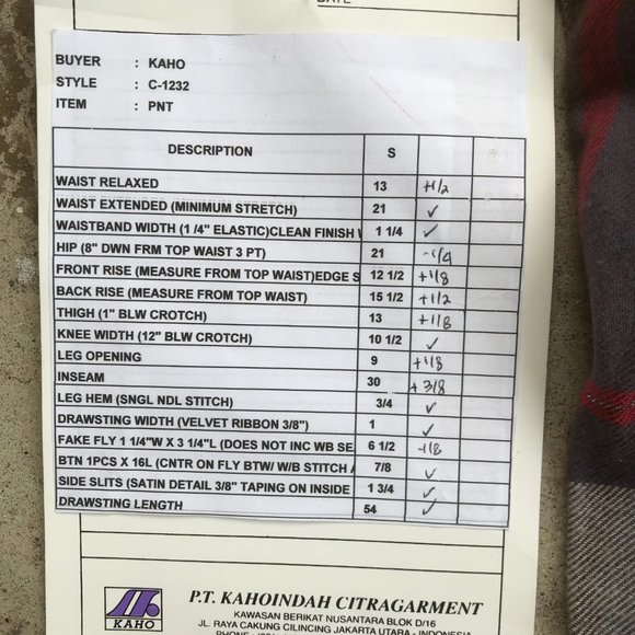 Plaid with Silver Lounge Pants NWOT - Picture 5 of 5